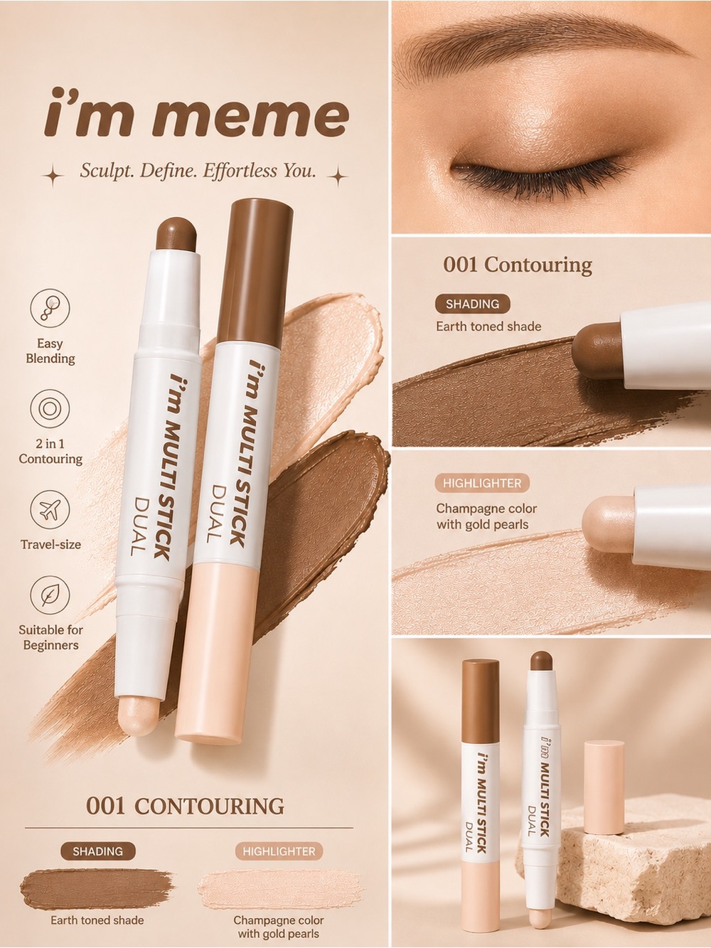 i’m meme Contouring Dual Multi Stick